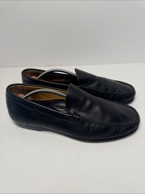 CHURCH'S VTG? Men's Classic Black Leather Slip-On Loafers Minimal UK 9.5 US 10.5